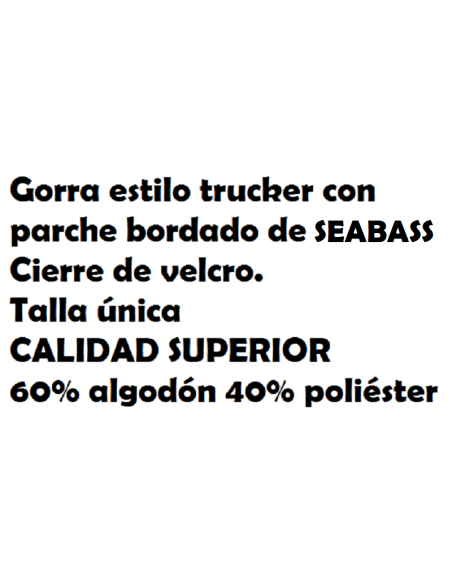 YUKI CREATIVE SEABASS CAP, TOP QUALITY