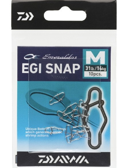 DAIWA AGRAFE SNAP  EGI EMERALDAS