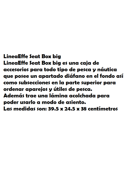 Lineaeffe CAIXA SEIENT Seat Box Big 