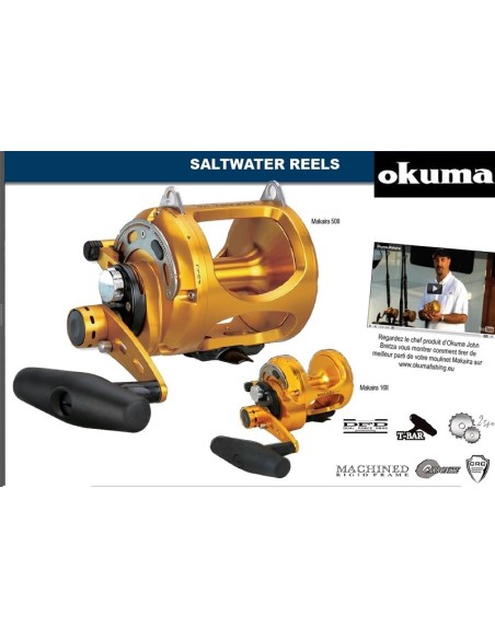 OKUMA CARRETO DE CURRICAN MAKAIRA 50 W II