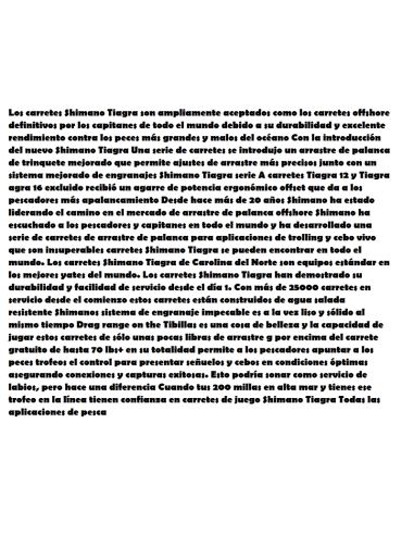 MOULINET TROLLING SHIMANO TIAGRA 30W LRSA