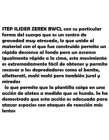 ZEREK STEP SLIDER JIG LURE 50 GR.