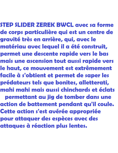 ZEREK STEP SLIDER JIG ESQUER 50 GR.