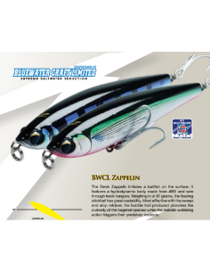 ZEREK ESQUER PASSEJANT TOPWATER ZAPPELIN  16 CM. 57 GR,PENCIL