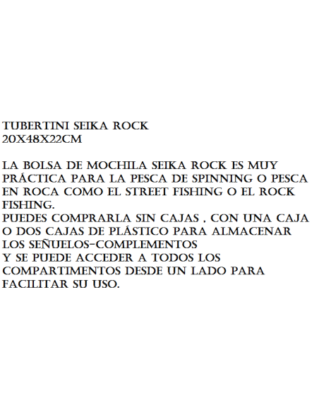 SAC TUBERTINI SEIKA  ROCK