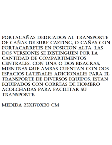 FUNDA PORTA CAÑAS TUBERTINI FODERO BOUNTY 1 