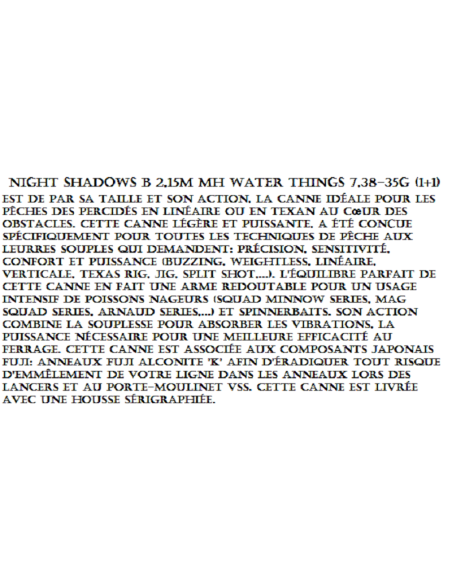 ILLEX NIGHT SHADOW CANYA CASTING B-215 MH