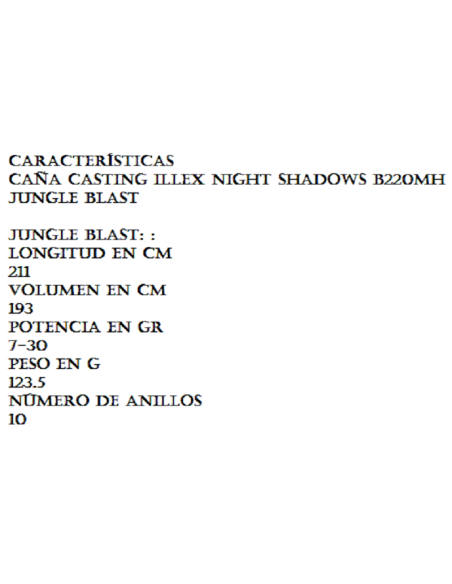 ILLEX NIGHT SHADOW B-220-MH 