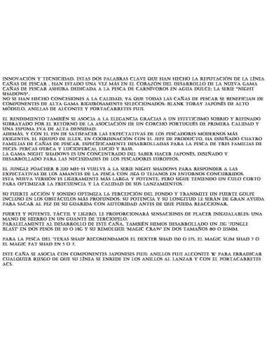 ILLEX CAÑA CASTING NIGHT SHADOW B 220 MH-H Jungle Poacher