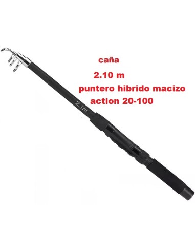 telescipic rod 2.10 m, 7' hibrid tip