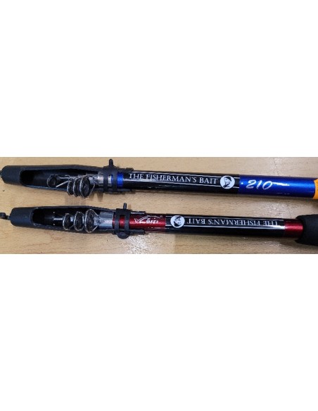 canna telescopica 2.10m puntera hibrida maciza