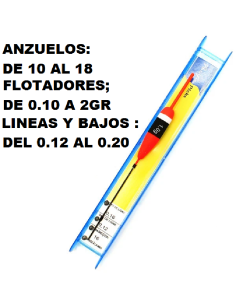 PLEGADOR MONTADO: FLOTADOR CON ANZUELO