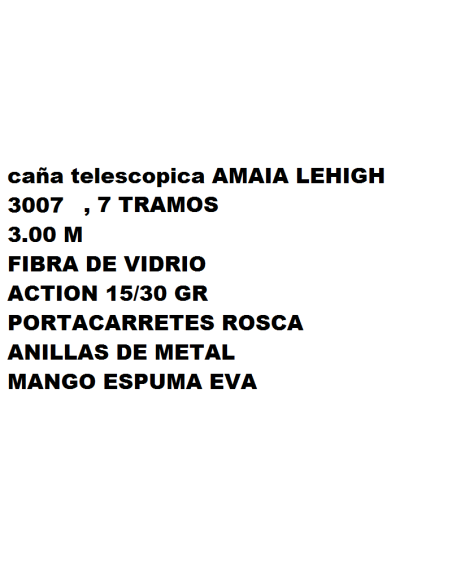 CANYA TELESCOPICA ANELLADA AMAIA 3.00M.