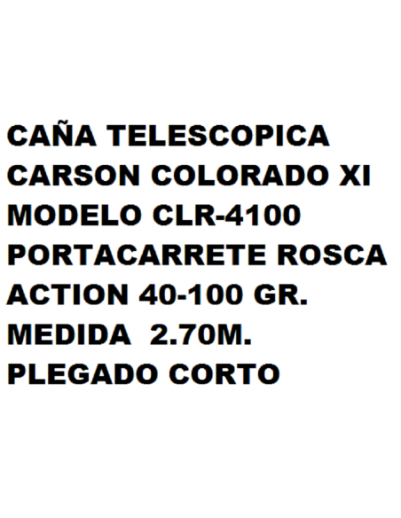 TELESKOPISCHE ANGELRUTE KELMAN COLORADO 2.70M