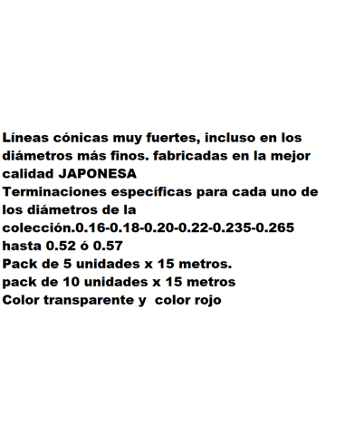 cua de rata  tapered surfcasting , tapered