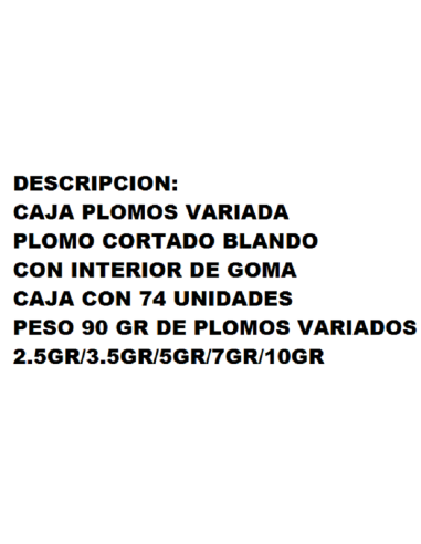 CAIXA PLOMS TALLATS AMB GOMA 5 DEPARTAMENTS