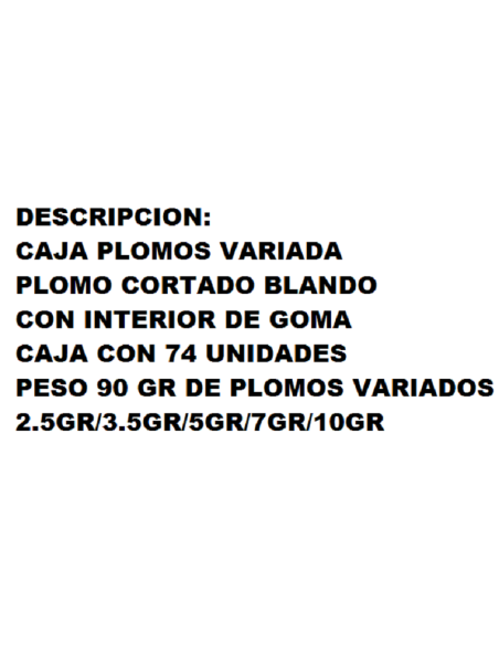 CAIXA PLOMS TALLATS AMB GOMA 5 DEPARTAMENTS