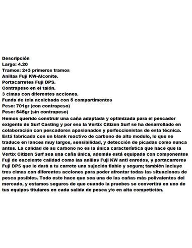 GRAUVELL VERTIX CITIZEN ROD SURF TT 450