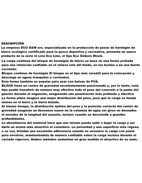 alternativa al plomo, eco plomo sinke pasta inline ,hilo interior