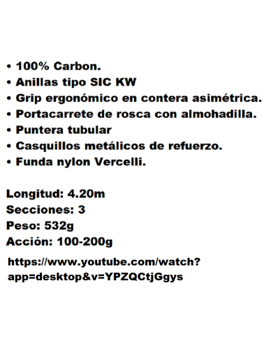 ANGELRUTE SURFCASTING-BEACH CASTING VERCELLI OXYGEN RADIANT  KW