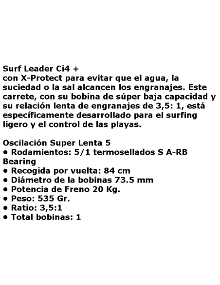 SHIMANO  SURF LEADER CI4+ 35 SD