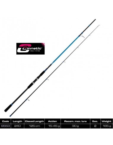 CINNETIC ANGELRUTE BLUE WIN SEA BASS 2.40M