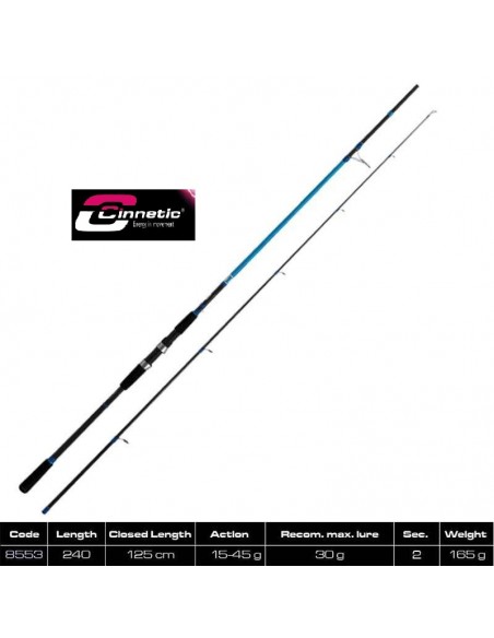 CINNETIC ANGELRUTE BLUE WIN SEA BASS 2.40M