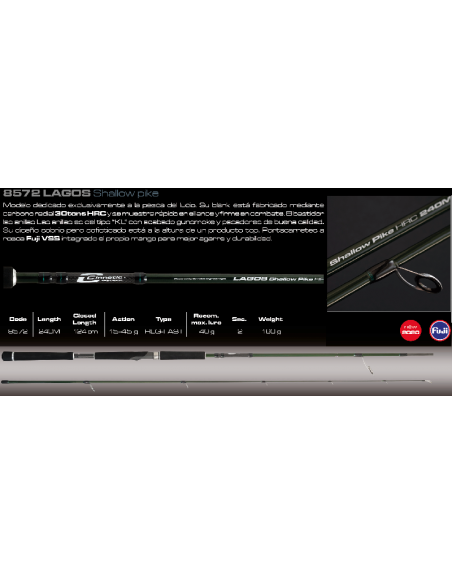 CINNETIC CANYA LAGOS SHALLOW PIKE 2.40M