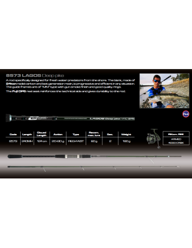 CINNETIC ROD LAGOS DEEP PIKE 2.40MH
