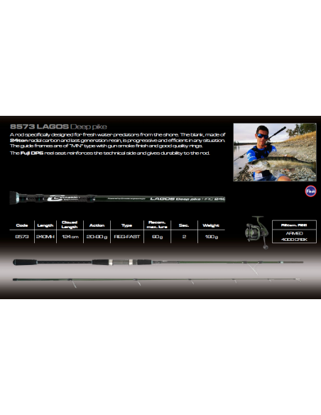 CINNETIC ROD LAGOS DEEP PIKE 2.40MH
