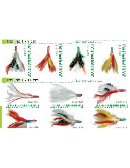 10 Trolling PEŘÍ A Trolling RIGS