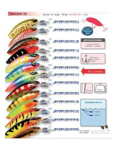 10 señuelos artificiales,surtido degustación