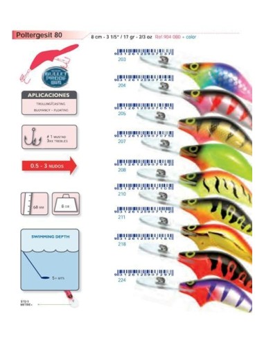 10 kunstlik lures, assortii degusteerimine