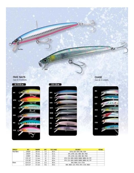 10 Mākslīgais lures, asorti degustācija