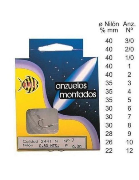 10 PAQUETES, DE 10 ANZUELOS ATADOS