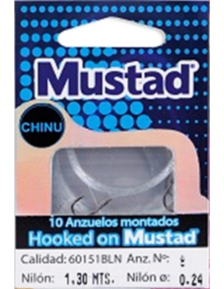 10 PAQUETES, DE 10 ANZUELOS ATADOS