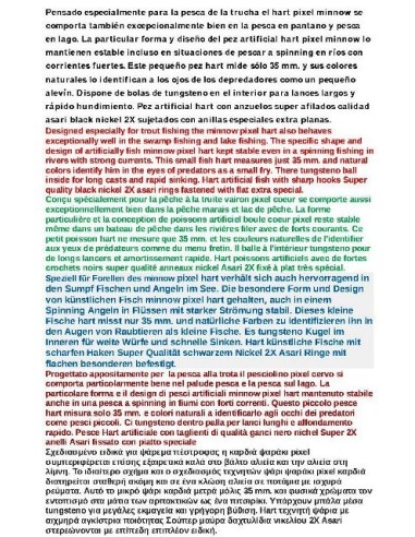 HART PIXEL MINNOW 35