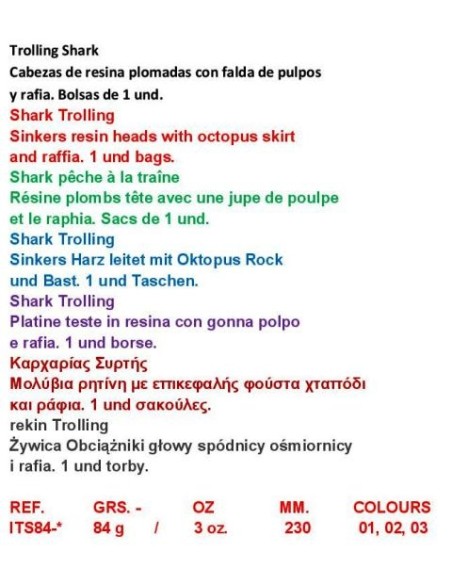 TROLLING SHARK 84GR.