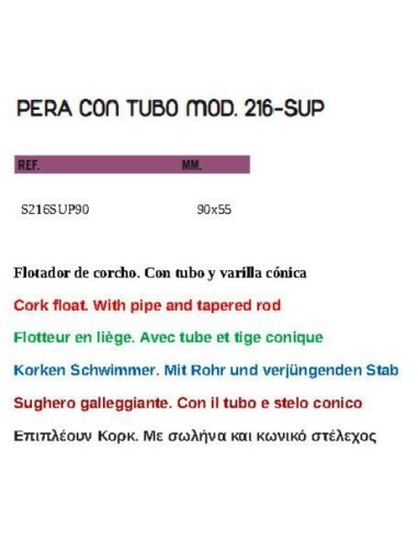 flutuador pera 90 x 55