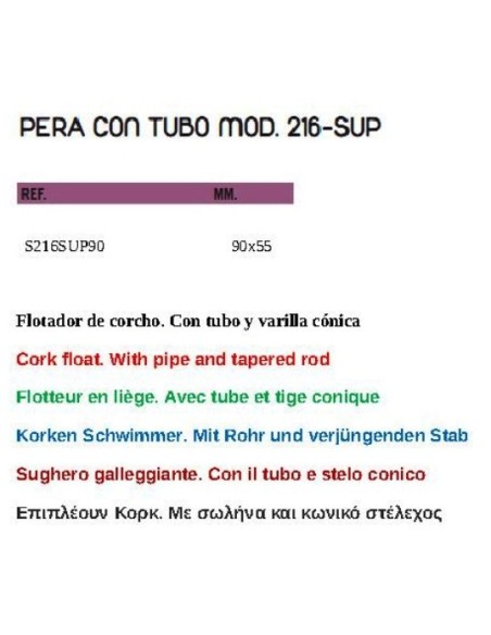 pară flotor, 90 x 55