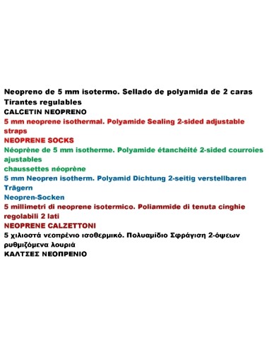 Pobrežnikov, NEOPRENE NOGAVICE