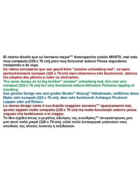 STALKING UNHOOKING MAT 