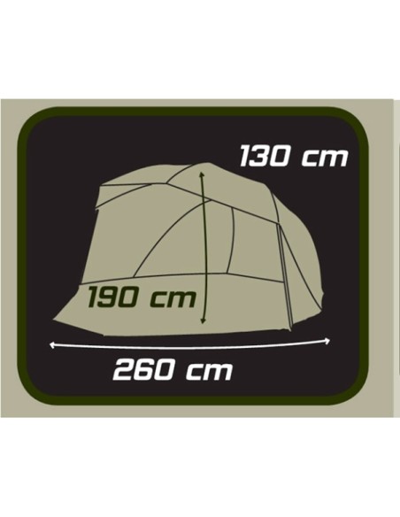 STARBAITS OVAL BROLLY