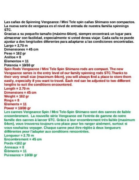 VENGEANCE STC MINITELE SP