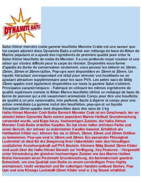 MONSTER CRAB S/L DYNAMITE