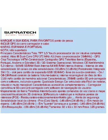 GPS SUPRATECH DEDALO