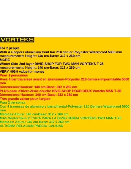 BIVIE TWO MAN VORTEKS T-25+WINTER SKIN TWO MAN 