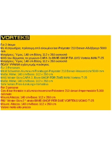 BIVIE TWO MAN VORTEKS T-25+WINTER SKIN TWO MAN 