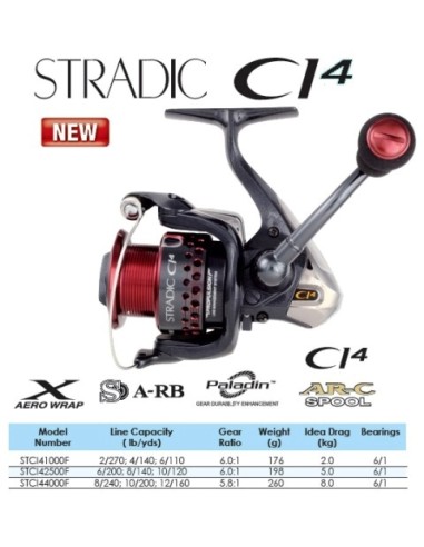 SHIMANO-STRADIC CI4-STRADIC CI4 1000F-STRADIC CI4 2500F-STRADIC