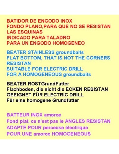 batteur,amorce fond plat